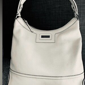 Elegant White Kate Spade Leather Handbag